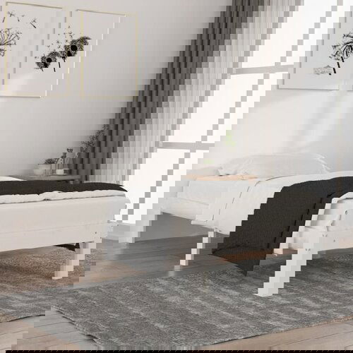 Furnova Posteljni okvir bel iz trdne borovine 90x200 cm, (21942747) Slike