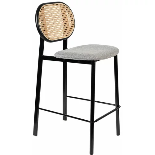 Zuiver Črni-svetlo sivi barski stolček 94 cm Spike - Zuiver
