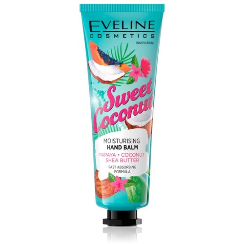 Eveline Sweet Coconut negovalni balzam za roke 50 ml Cene