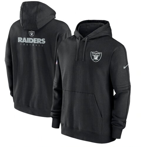 Nike las vegas raiders club sideline fleece pullover pulover s kapuco Cene