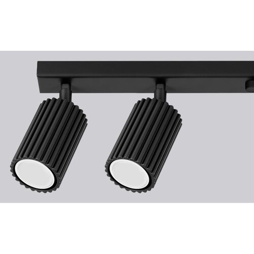 Nice Lamps Črna stropna svetilka 6,5x117 cm Gleam &amp;ndash; Slike