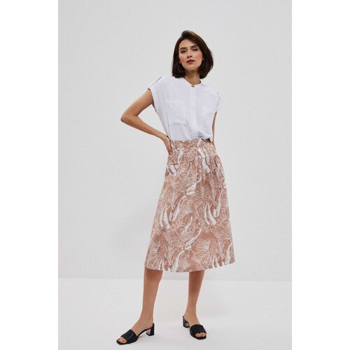 Marisse Patterned Skirt With Pockets L-Sc-3708 Toffee Cene
