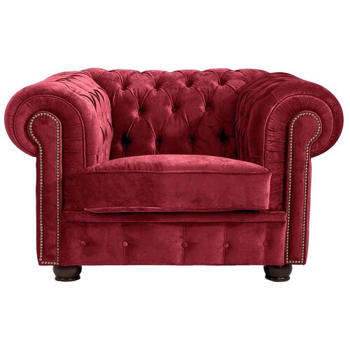 Max Winzer Crvena fotelja Norwin Velvet Slike
