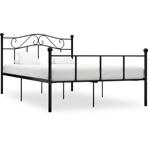  Okvir za krevet crni metalni 160 x 200 cm Slike