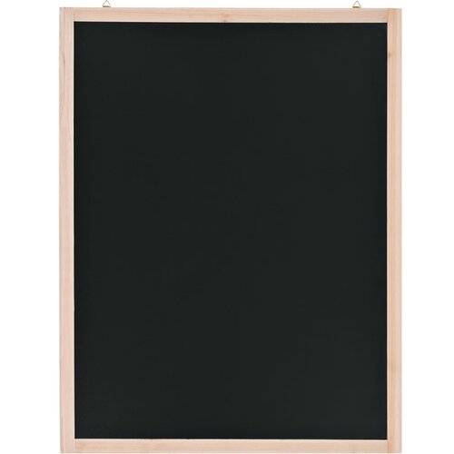 VidaXL Stenska črna tabla iz cedrovine 60x80 cm Slike