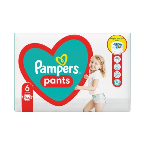 Pampers hlačne plenice Jumbo, velikost 6 (14-19kg), 44 kos Cene