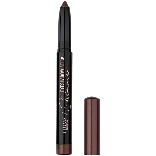 LLUMS Shimmering senka za oči u stiku 04 Rich Brown Slike