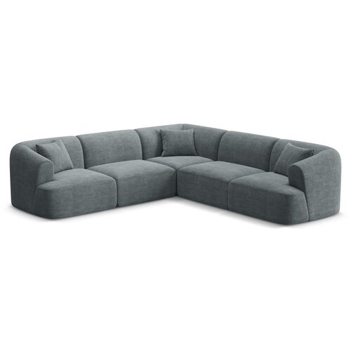 Cosmopolitan Design Tamno siva kutna garnitura od samta Campi &amp;ndash; Slike