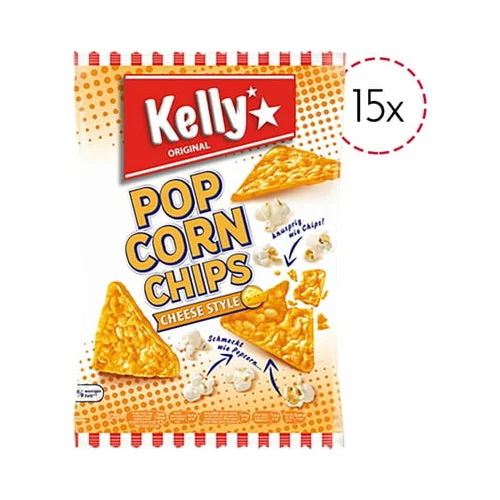 Kelly's popcornchips cheese - 15 kosov