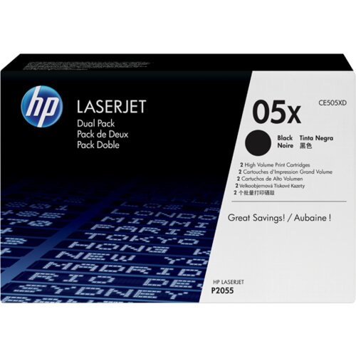 HP Toner CE505XD (črna), dvojno pakiranje, original Cene