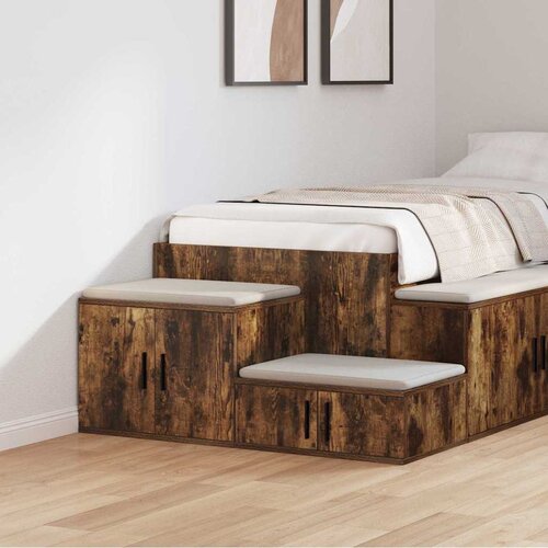 Ormarić za pohranu 2 pcs Dimljeni hrast 108 x 41 x 40 cm Cijene