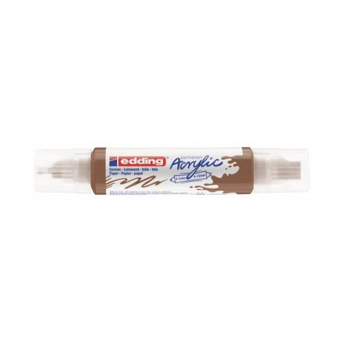  Akrilni marker E-5400 double-liner sa dva vrha Edding braon Cene