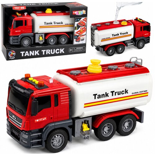 Truck Tanker Water System Hose Water Pouring Lights Sounds Red Cene