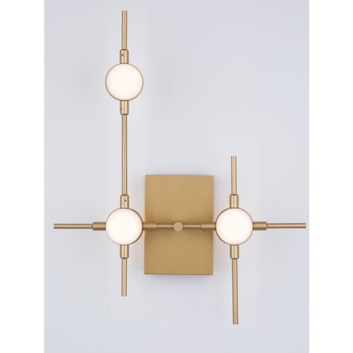 Nova Luce Metalna LED zidna lampa u zlatnoj boji Atomo &amp;ndash; Slike