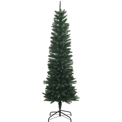  Umjetno usko božićno drvce s kuglicom 120 cm 150 LED lampica Slike