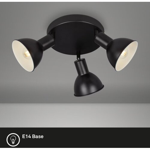 BRILONER 2674-035 - RETRO spot lampa 3xE14/25W/230V crna Slike