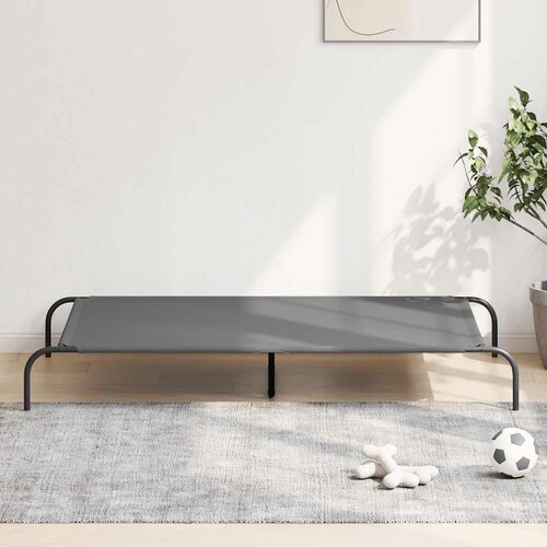 VidaXL Povi&amp;scaron;eni krevet za pse sivi 150x90x20 cm Oxford tkanina i čelik Slike