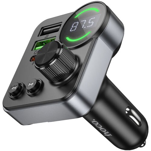 Hoco. E86 FM Transmiter, bluetooth, prostoročna naprava + avtopolnilec 48W USB A 18W in USB-C 30W Slike