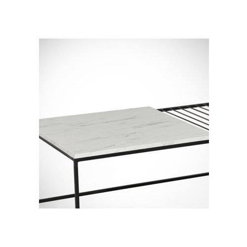 Woody Fashion Club sto Zinus, 95x43x55 cm, Bijelo-crni Slike