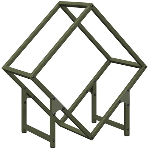  Stalak za drva 50x25x50 cm hladno valjani čelik Slike