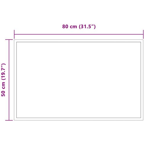  LED kupaonsko ogledalo s ogledalom *Transparent*an 80 x 50 cm Slike