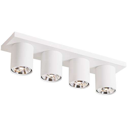 QAZQA Moderni stropni reflektor bel 4-light - Tubo Slike