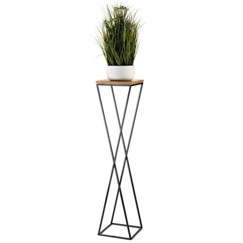  Stalak za cveće LOFT 100x24 cm crna/braon Cene