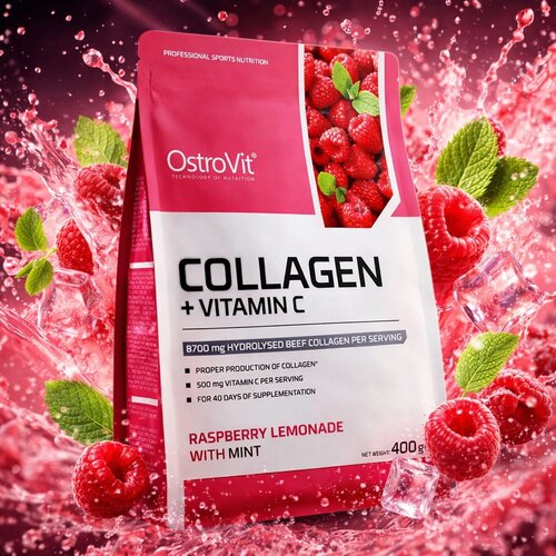 OSTROVIT Kolagen + Vitamin C 400g &amp;ndash; Za Kožu i Zglobove Slike