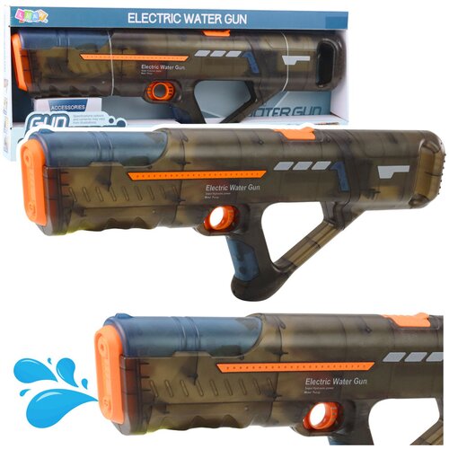 Electric Water Gun Rifle Rechargeable Transparent Black 55 cm Cene