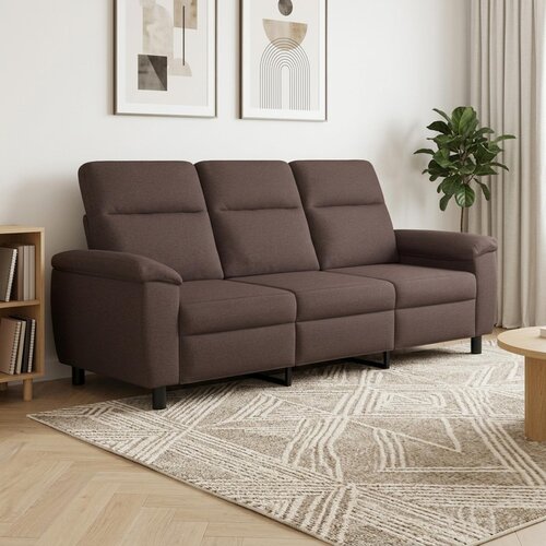 SOFA Tamno smeđa 214 x 90 x 95 cm Tkanina Cene