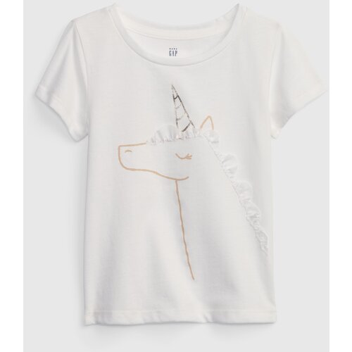 GAP Kids T-shirt with unicorn - Girls Slike