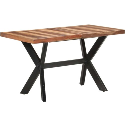 vidaXL Blagovaonski stol 140 x 70 x 75 cm od masivnog drva i šišama Cijene