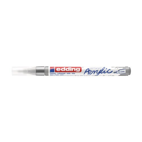 Edding akrilni marker E-5300 fine 1-2mm obli vrh srebrna ( 12MA53S ) Cene