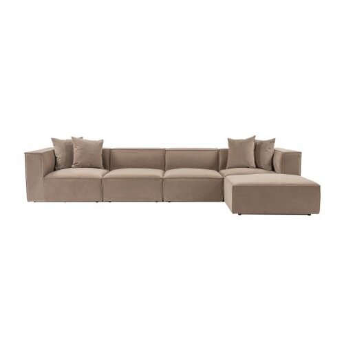 Atelier Del Sofa Ugaona garnitura Sora Cappucino Slike