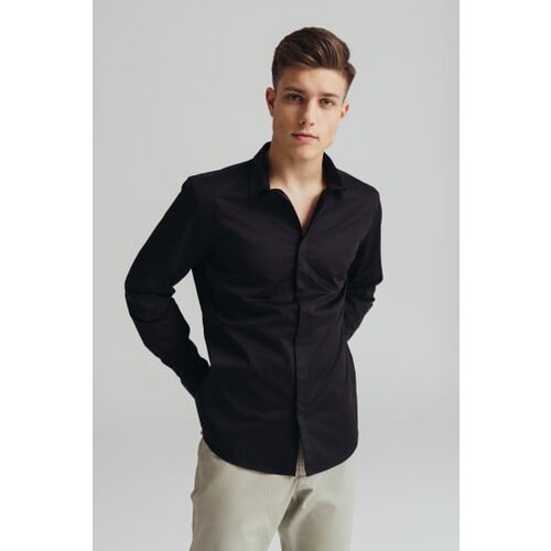Legendww crna mu&amp;scaron;ka slim fit kosula 3441-9411-06 Slike