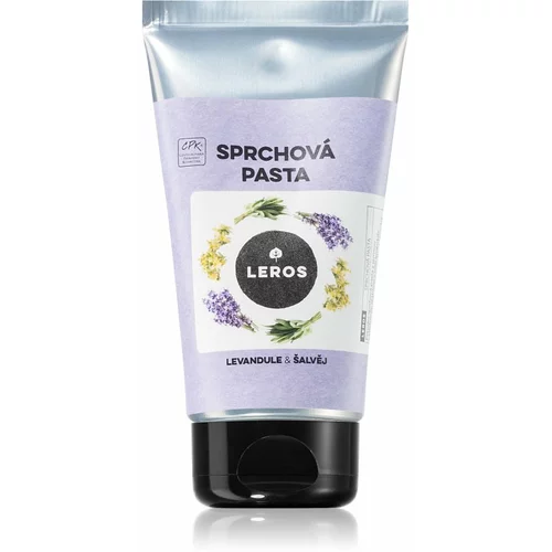 Leros Shower paste lavender & sage balzam za prhanje z vlažilnim učinkom 130 ml