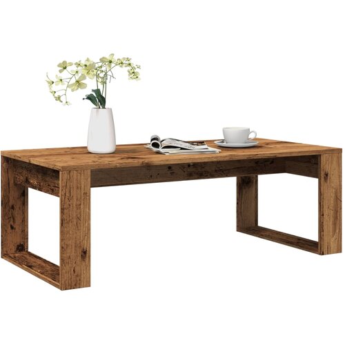 Stolić za kavu boja starog drva 102x50x35 cm konstruirano drvo Cijene