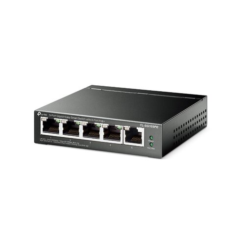 Tp-link TP Link TL-SG105PE 5-portni Gigabit Easy Smart Switch sa 4-portnim PoE+, metalnim kući&amp;scaron;tem,... Slike