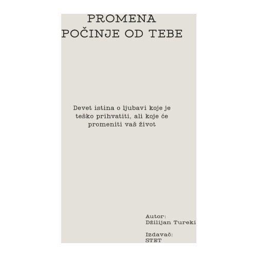  Promena počinje od tebe Slike