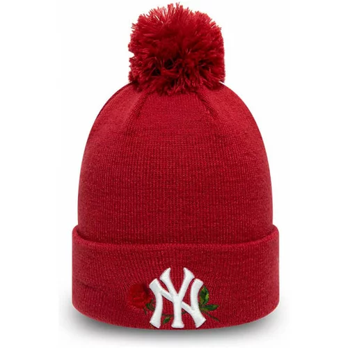 New Era MLB TWINE BOBBLE KNIT KIDS NEW YORK YANKEES Zimska kapa za djevojčice, crvena, veličina