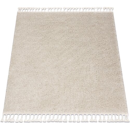 RugsX Preproge Preproga BERBER square 9000 krem Čopki berbery 160x160 cm Bež Cene