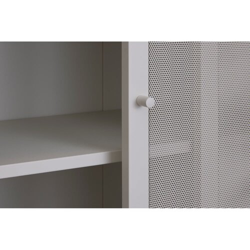 Unique Furniture bela kovinska garderobna omara z drsnimi vrati 90x180 cm veep &amp;ndash; Slike