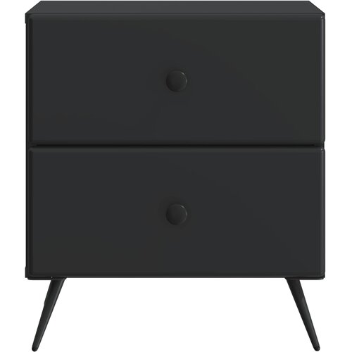  Noćni ormar Crna 43 x 34,5 x 47,5 cm Konstruirano drvo Slike