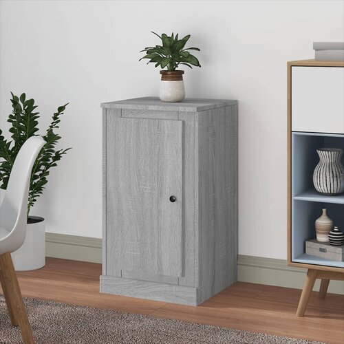 vidaXL Komoda siva sonoma 37,5x35,5x67,5 cm inženirski les Cene