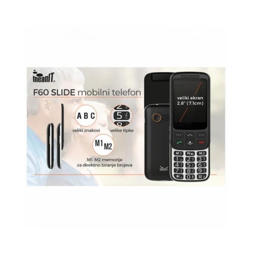 Mean IT mobilni telefon, 2.8" ekran ( 7.1 cm ), dual sim - F60 slide Cene