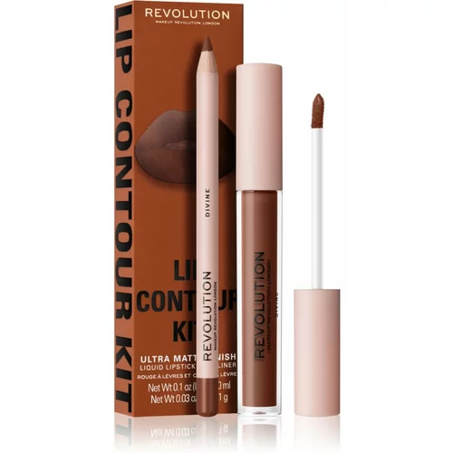 Makeup Revolution Lip Contour Kit set za ustnice odtenek D.