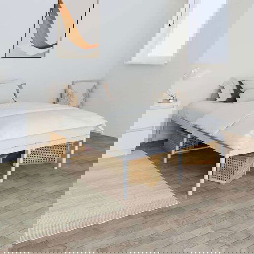 Metalni Kovinski posteljni okvir bel 120x200 cm, (20600904) Cene