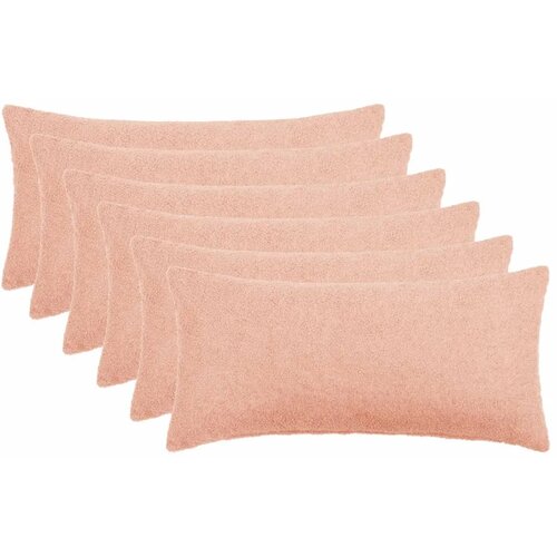  Presvlaka za jastuk 6 pcs HEERLEN Ružičasta 40 x 70 cm Boucl&eacute; - Ružičasta 40 x 70 cm 6 Cijene