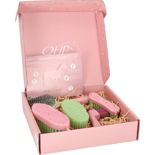 QHP Komplet krtač Lucky Start, soft pink - 1 k. Slike