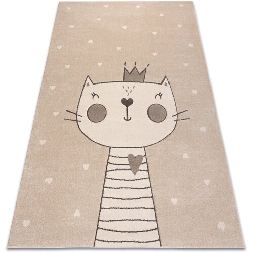 RugsX Preproge Preproga KIDDO 6106, krem mačka, krona za 240x330 cm Bež Cene